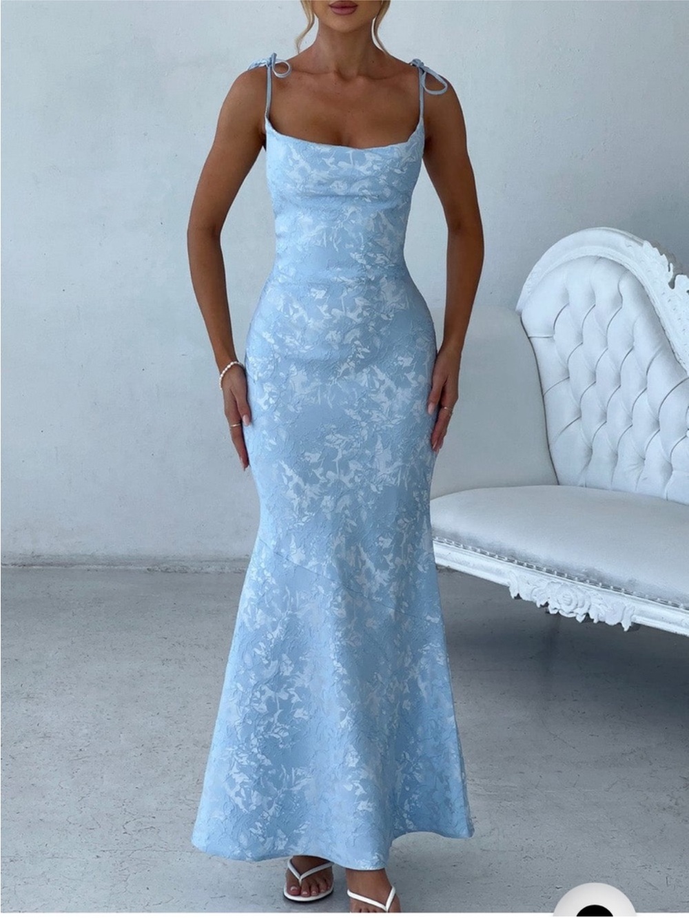 Babyboo Whitney Maxi Dress - Blue XS